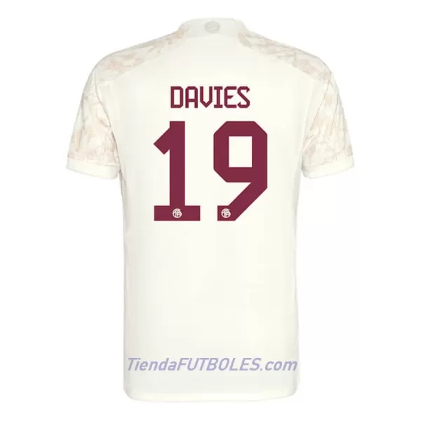 Camiseta FC Bayern de Múnich Davies 19 Champions League Hombre Tercera 23/24