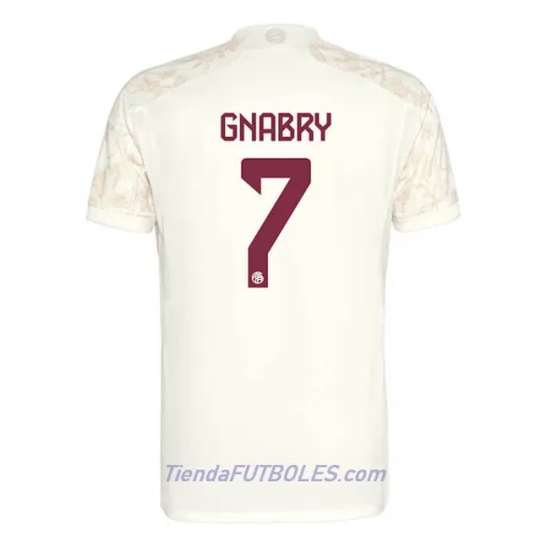 Camiseta FC Bayern de Múnich Gnabry 7 Champions League Hombre Tercera 23/24