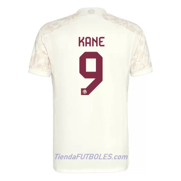Camiseta FC Bayern de Múnich Kane 9 Champions League Hombre Tercera 23/24