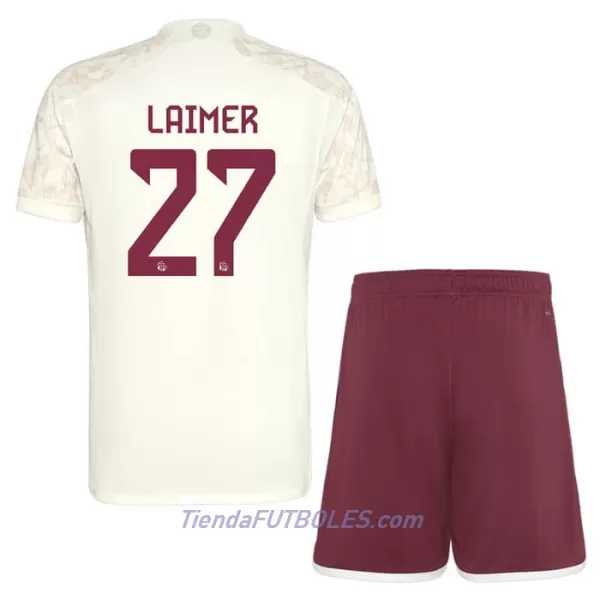 Conjunto FC Bayern de Múnich Laimer 27 Champions League Niño Tercera 23/24