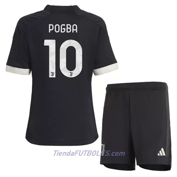 Conjunto Juventus Pogba 10 Niño Tercera 23/24