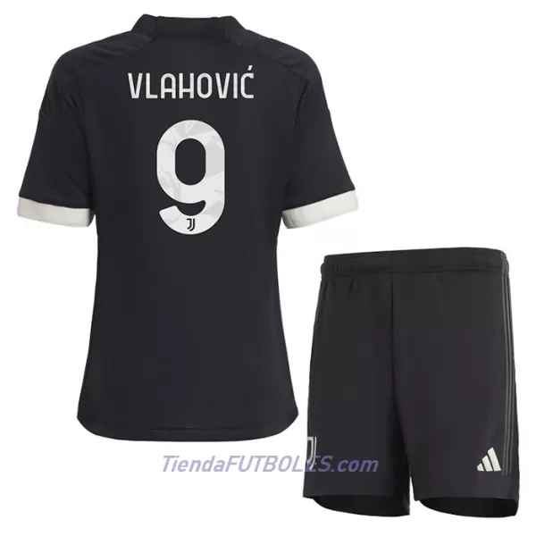 Conjunto Juventus Vlahovic 9 Niño Tercera 23/24