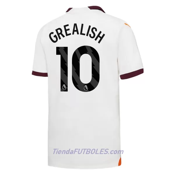 Camiseta Manchester City Grealish 10 Hombre Segunda 23/24