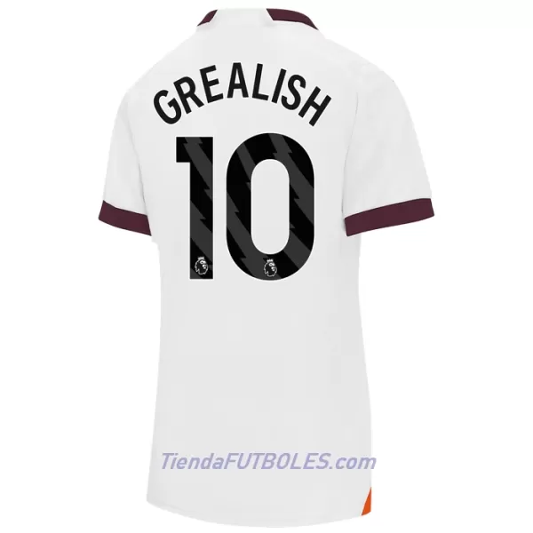 Camiseta Manchester City Grealish 10 Mujer Segunda 23/24