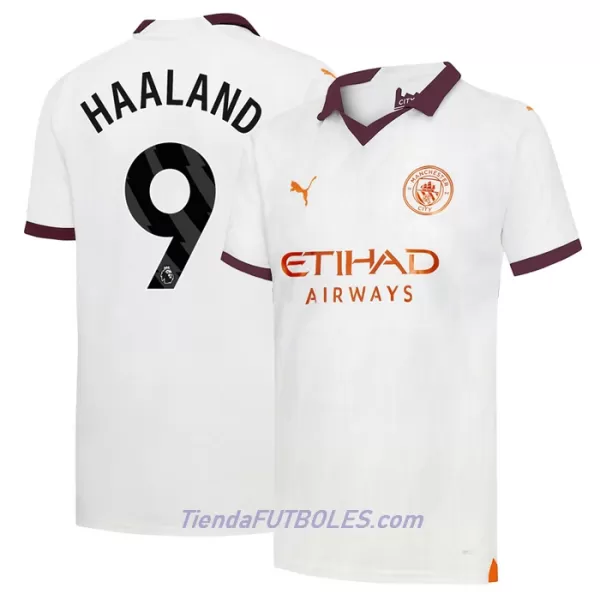 Camiseta Manchester City Haaland 9 Hombre Segunda 23/24