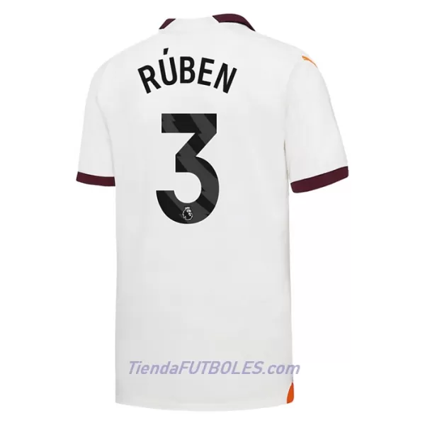 Camiseta Manchester City Rúben 3 Hombre Segunda 23/24