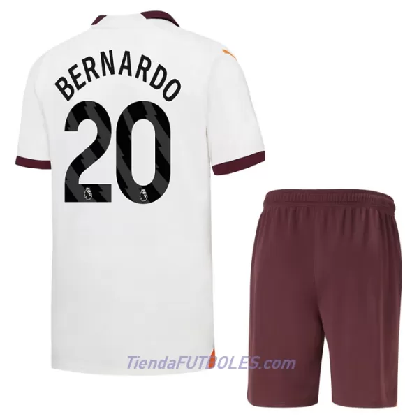 Conjunto Manchester City Bernardo 20 Niño Segunda 23/24