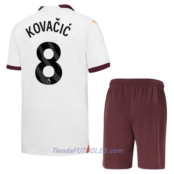 Conjunto Manchester City Kovacic 8 Niño Segunda 23/24