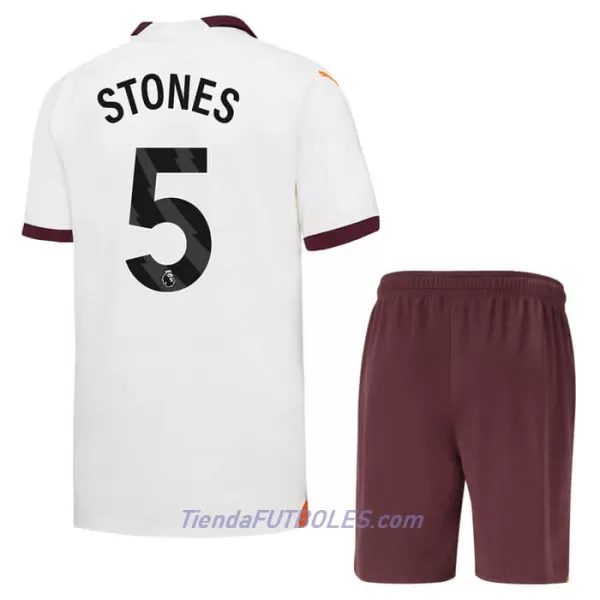 Conjunto Manchester City Stones 5 Niño Segunda 23/24