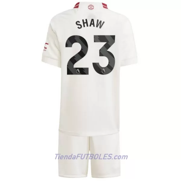 Conjunto Manchester United Shaw 23 Niño Tercera 23/24