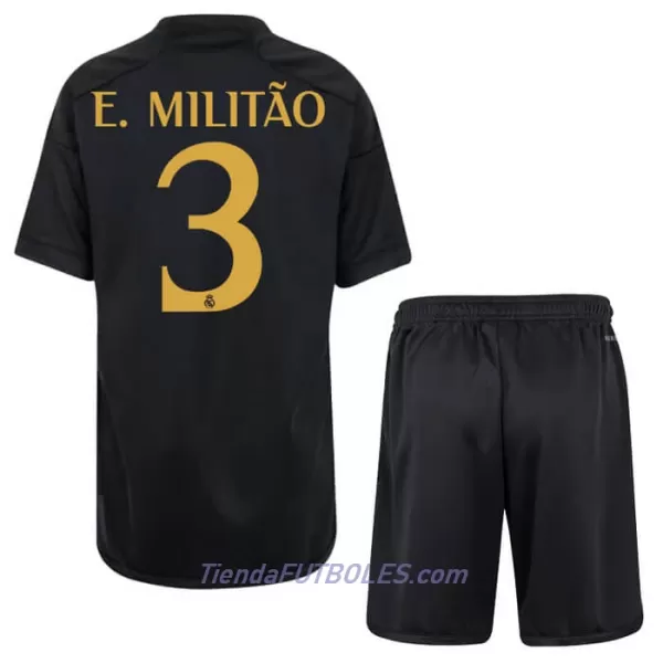 Conjunto Real Madrid E. Militao 3 Niño Tercera 23/24