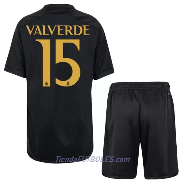 Conjunto Real Madrid Valverde 15 Niño Tercera 23/24