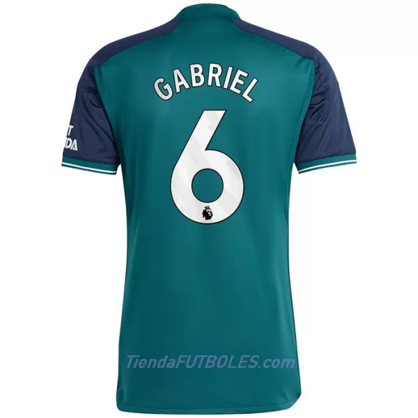 Camiseta Arsenal Gabriel 6 Hombre Tercera 23/24