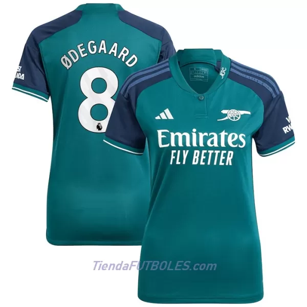 Camiseta Arsenal Odegaard 8 Mujer Tercera 23/24