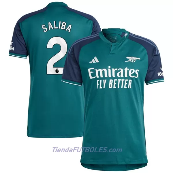 Camiseta Arsenal Saliba 2 Hombre Tercera 23/24