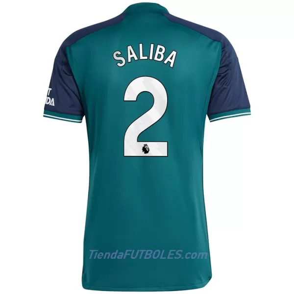Camiseta Arsenal Saliba 2 Hombre Tercera 23/24
