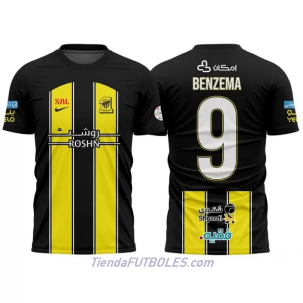Camiseta Al Ittihad Benzema 9 Hombre Primera 23/24