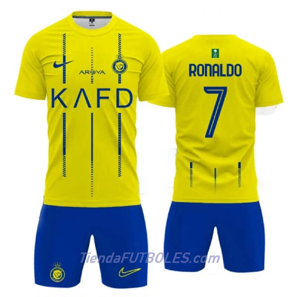 Conjunto AL NASSR Ronaldo 7 Niño Primera 23/24