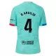 Camiseta FC Barcelona R. Araujo 4 Hombre Tercera 23/24