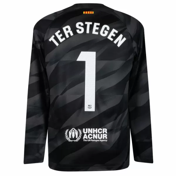 Camiseta Portero FC Barcelona Ter Stegen 1 Hombre Segunda 23/24 Manga Larga