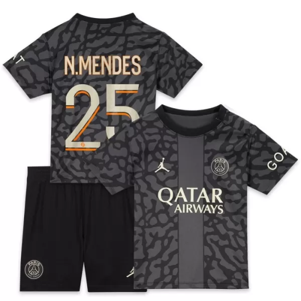 Conjunto Paris Saint-Germain N.Mendes 25 Niño Tercera 23/24