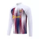 Barcelona Sudadera De Entrenamiento Hombre Cremallera Cuarto 23/24 Blanca