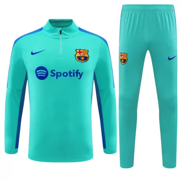 Barcelona Sudadera De Entrenamiento Niño Cremallera Cuarto 23/24 Azul