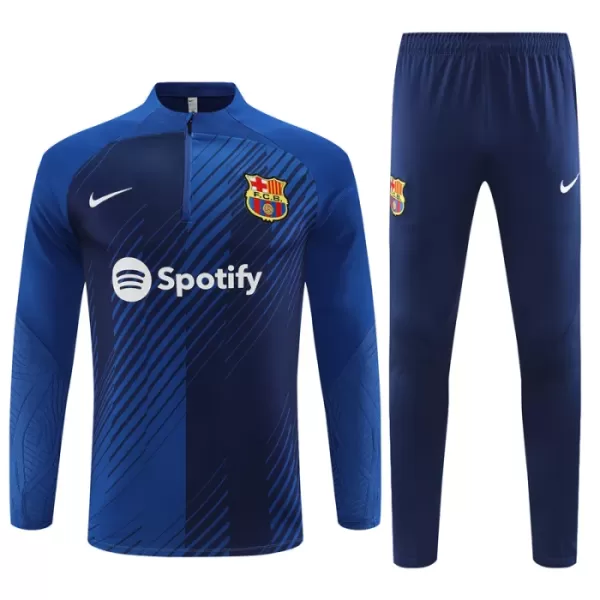 FC Barcelona Sudadera De Entrenamiento Niño Cremallera Cuarto 23/24 Azul