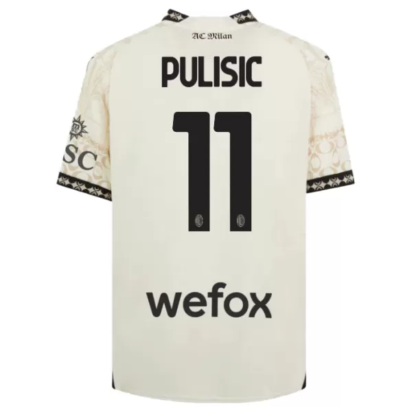 Camiseta AC Milan Christian Pulisic 11 Cuarta Hombre 23/24 Blanca