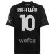 Camiseta AC Milan Rafael Leao 10 Cuarta Hombre 23/24 Negra