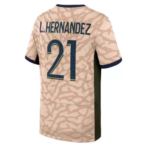 Camiseta Paris Saint-Germain Lucas Hernandez 21 Cuarta Hombre Jordan 23/24