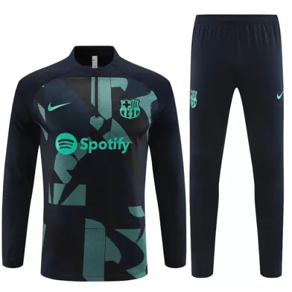 Barcelona Sudadera De Entrenamiento Hombre Cremallera Cuarto 23/24 Negra