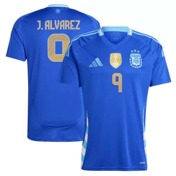 Camiseta Argentina J. Alvarez 9 Hombre Segunda 2024