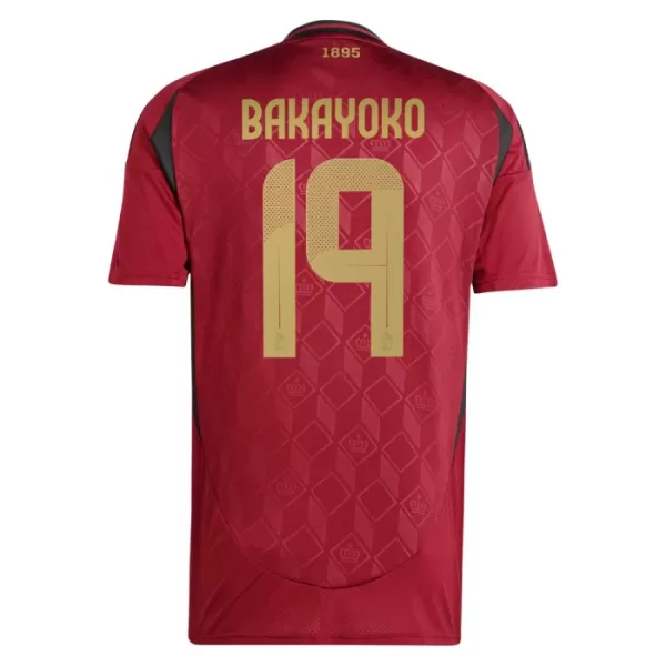 Camiseta Bélgica Bakayoko 19 Hombre Primera Euro 2024