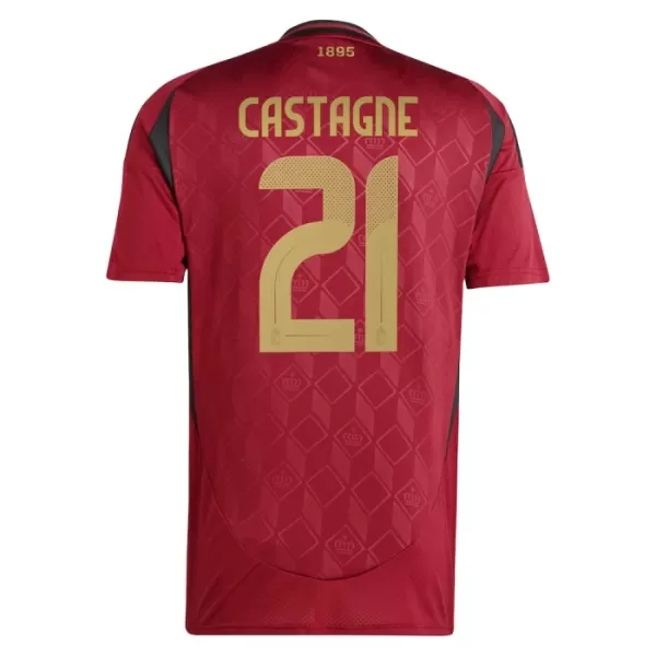 Camiseta Bélgica Castagne 21 Hombre Primera Euro 2024