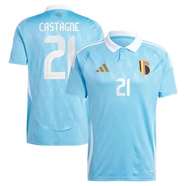 Camiseta Bélgica Castagne 21 Hombre Segunda Euro 2024