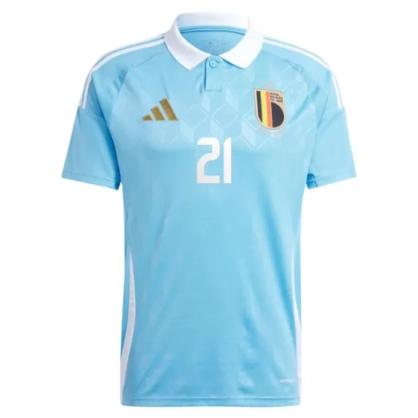 Camiseta Bélgica Castagne 21 Hombre Segunda Euro 2024