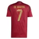 Camiseta Bélgica De Bruyne 7 Hombre Primera Euro 2024