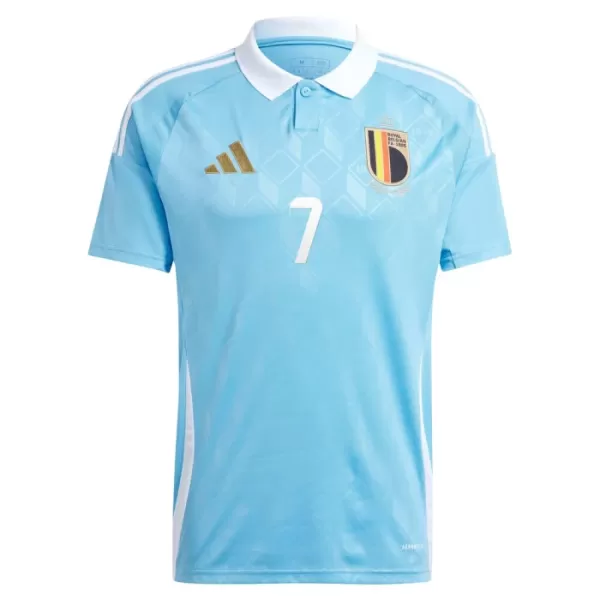 Camiseta Bélgica De Bruyne 7 Hombre Segunda Euro 2024