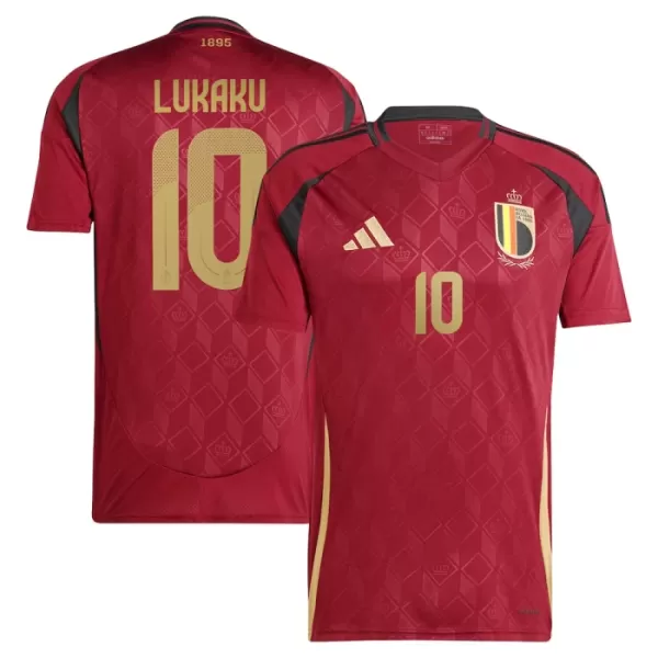Camiseta Bélgica Lukaku 10 Hombre Primera Euro 2024