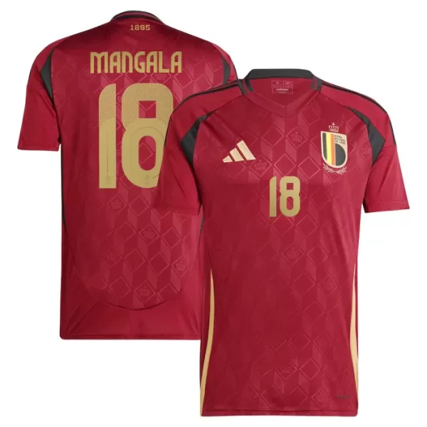 Camiseta Bélgica Mangala 18 Hombre Primera Euro 2024