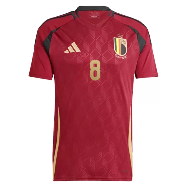 Camiseta Bélgica Tielemans 8 Hombre Primera Euro 2024