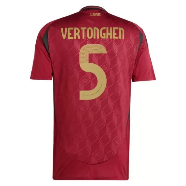 Camiseta Bélgica Vertonghen 5 Hombre Primera Euro 2024