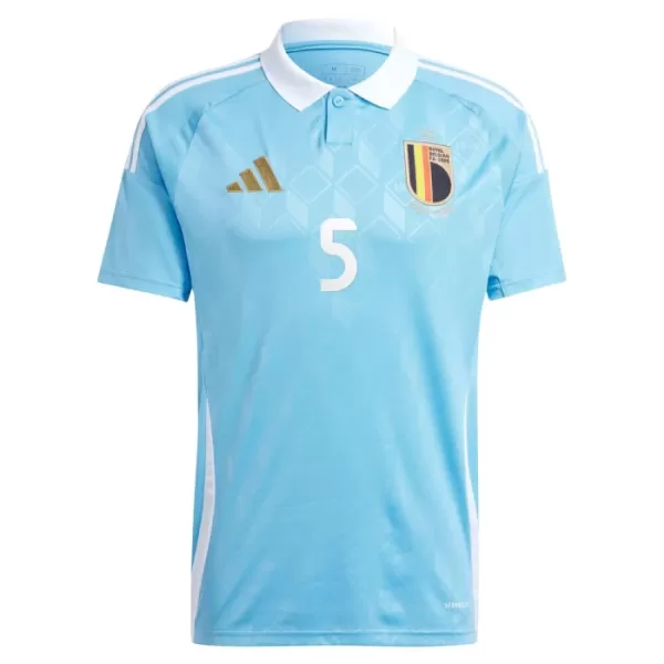 Camiseta Bélgica Vertonghen 5 Hombre Segunda Euro 2024