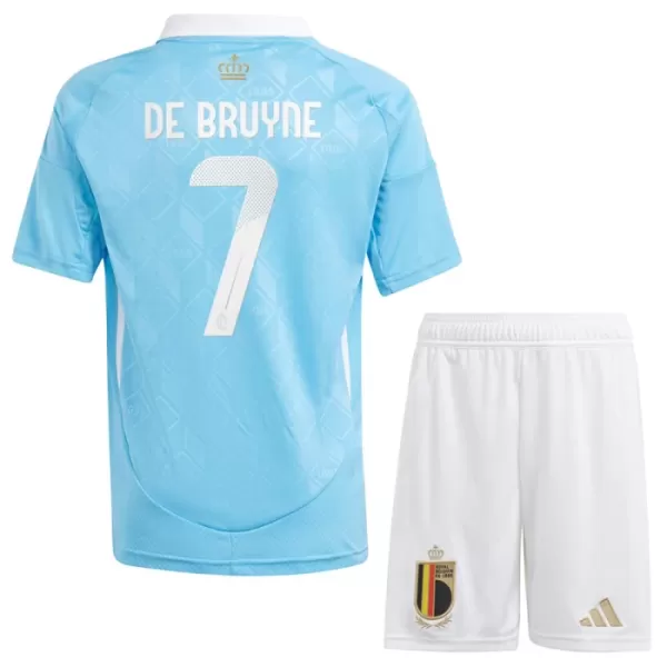 Conjunto Bélgica De Bruyne 7 Niño Segunda Euro 2024