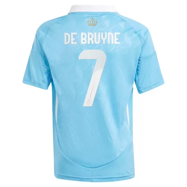 Conjunto Bélgica De Bruyne 7 Niño Segunda Euro 2024