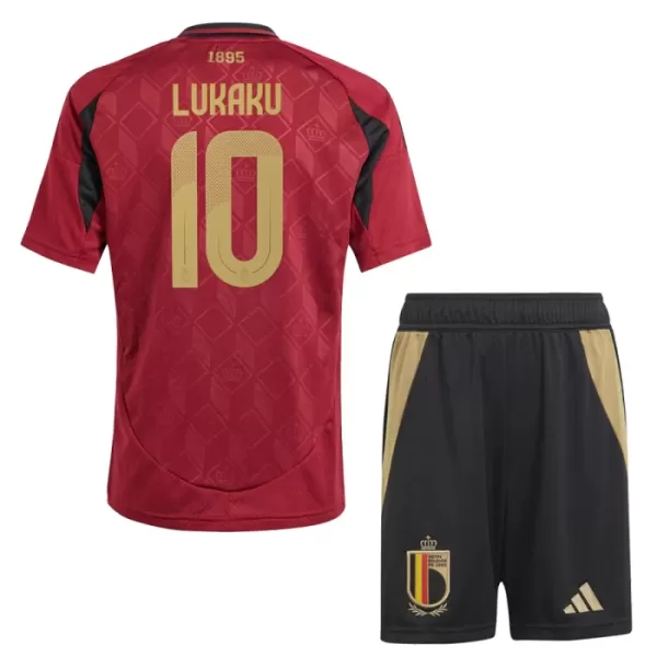 Conjunto Bélgica Lukaku 10 Niño Primera Euro 2024