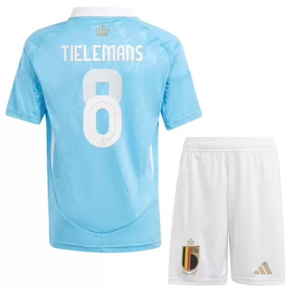 Conjunto Bélgica Tielemans 8 Niño Segunda Euro 2024