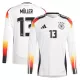 Camiseta Manga Larga Alemania Müller 13 Hombre Primera Euro 2024