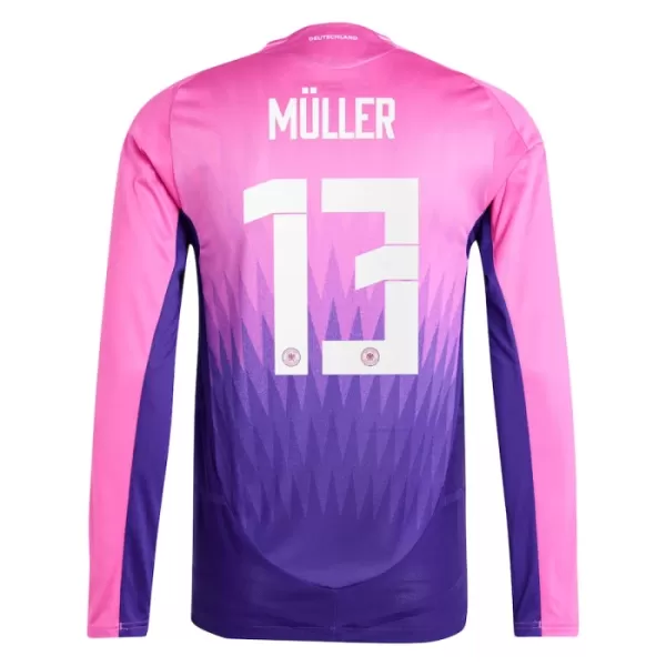 Camiseta Manga Larga Alemania Müller 13 Hombre Segunda Euro 2024